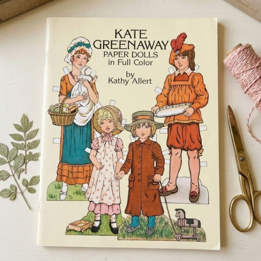 ​VTG 81 Kate Greenaway Paper Dolls Kathy Allert Dover Uncut Victorian Aesthetic
